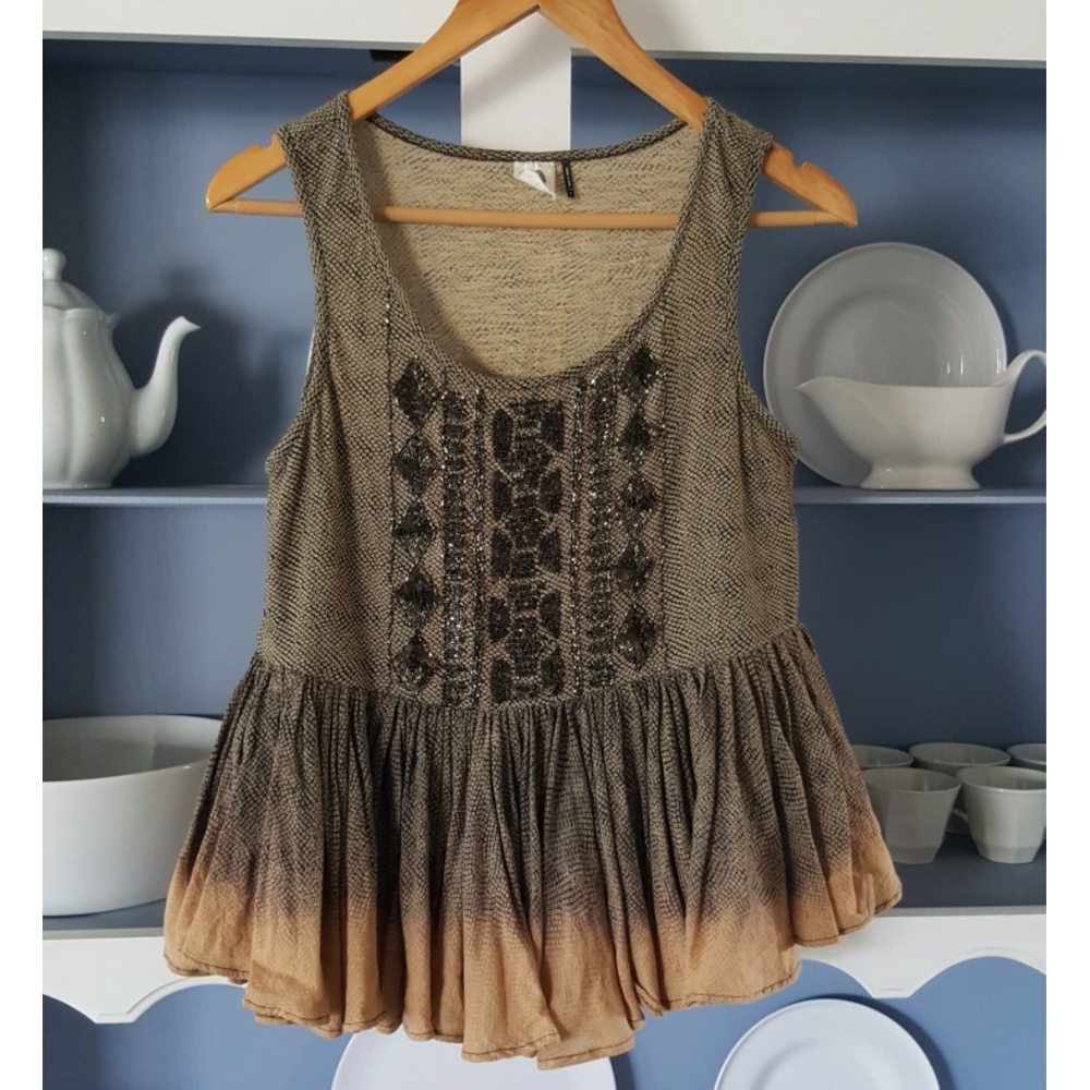 Anthropologie Flowy Boho Top by Akemi & Kin